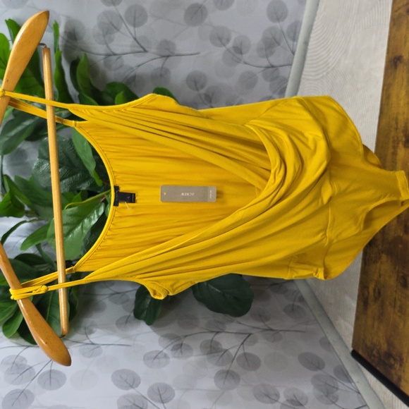 J. Crew Yellow Surplice Bodysuit - Picture 3 of 11